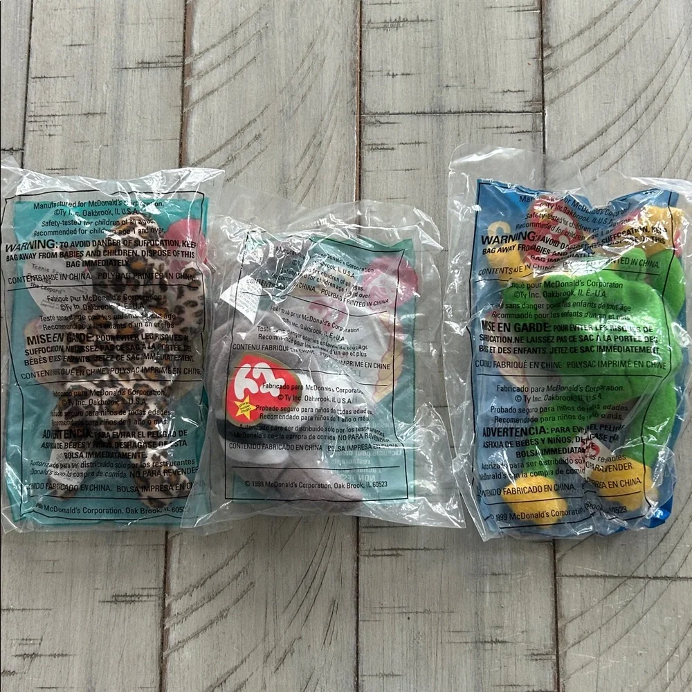 VTG McDonald's Ty Beanie Babies 1999 Set of 12 New in Package, Complete Set